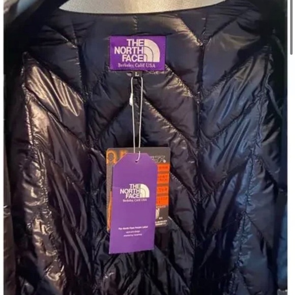 The North Face Purple Label Down Cardigan in black m large ND2059N - Picture 7 of 12